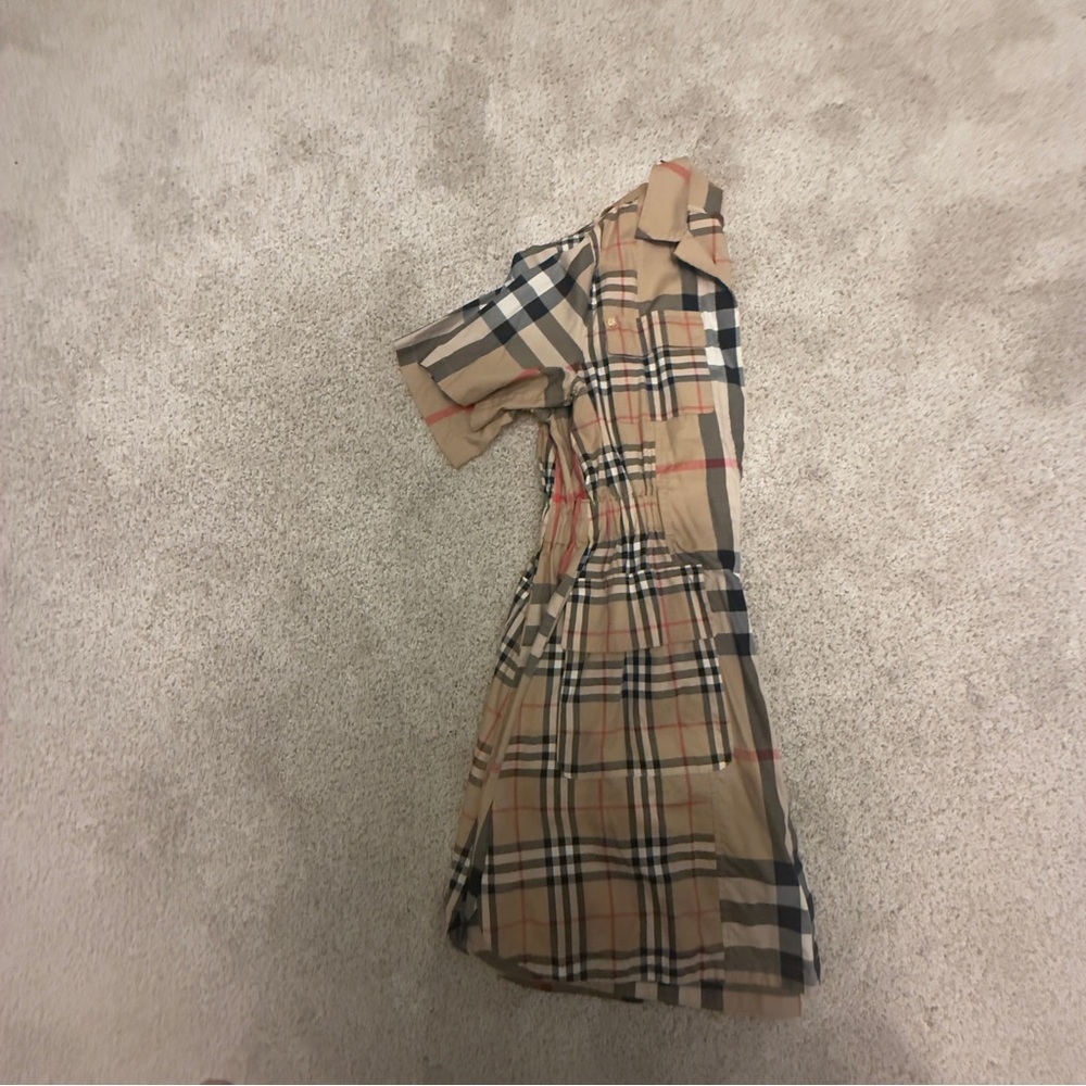 Burberry Plaid Short Sleeve Dress (14y)